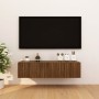 Wand-TV-Schränke 4 Stück braune Eiche 30,5x30x30 cm von vidaXL, TV-Möbel - Ref: Foro24-815143, Preis: 59,65 €, Rabatt: %
