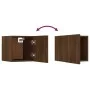 Wall TV cabinets 4 pcs brown oak 30.5x30x30 cm by vidaXL, TV Furniture - Ref: Foro24-815143, Price: 61,54 €, Discount: %