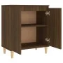 Aparador de madera contrachapada roble marrón 60x35x70 cm de vidaXL, Aparadores - Ref: Foro24-815158, Precio: 58,19 €, Descue...