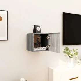 TV-Wandschrank in Sonoma-Grau, 30,5 x 30 x 30 cm von vidaXL, TV-Möbel - Ref: Foro24-815138, Preis: 22,69 €, Rabatt: %