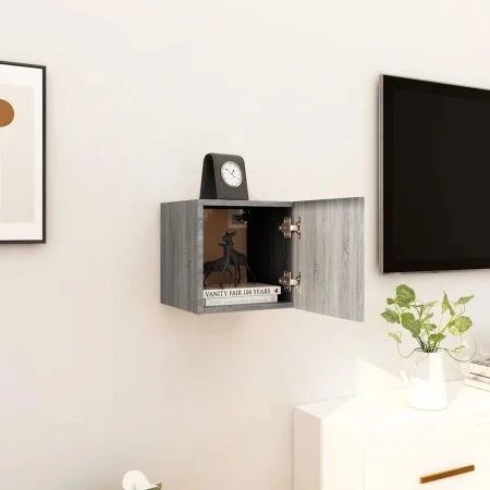 Sonoma gray wall-mounted TV cabinet 30.5x30x30 cm by vidaXL, TV Furniture - Ref: Foro24-815138, Price: 22,68 €, Discount: %