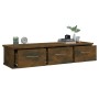 Armario pared madera contrachapada roble ahumado 88x26x18,5 cm de vidaXL, Estantes y estanterías - Ref: Foro24-815081, Precio...