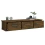 Wandschrank aus geräuchertem Eichensperrholz, 88 x 26 x 18,5 cm von vidaXL, Regale und Regale - Ref: Foro24-815081, Preis: 53...