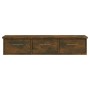 Wandschrank aus geräuchertem Eichensperrholz, 88 x 26 x 18,5 cm von vidaXL, Regale und Regale - Ref: Foro24-815081, Preis: 53...