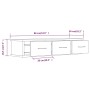 Armario pared madera contrachapada roble ahumado 88x26x18,5 cm de vidaXL, Estantes y estanterías - Ref: Foro24-815081, Precio...