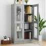 Sonoma grau Sperrholz Vitrine 82,5x30,5x150 cm von vidaXL, Bücherregale und Regale - Ref: Foro24-815118, Preis: 131,54 €, Rab...