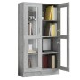 Sonoma grau Sperrholz Vitrine 82,5x30,5x150 cm von vidaXL, Bücherregale und Regale - Ref: Foro24-815118, Preis: 131,54 €, Rab...