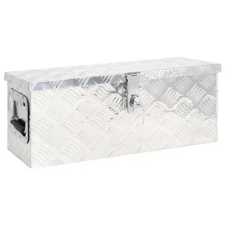 Aufbewahrungsbox aus silbernem Aluminium, 60 x 23,5 x 23 cm von vidaXL, Werkzeugkästen - Ref: Foro24-152248, Preis: 91,05 €, ...