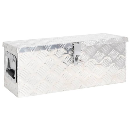 Caja de almacenaje de aluminio plateado 60x23,5x23 cm de vidaXL, Cajas de herramientas - Ref: Foro24-152248, Precio: 87,70 €,...