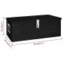 Aluminium Aufbewahrungsbox schwarz 80x39x30 cm von vidaXL, Werkzeugkästen - Ref: Foro24-152253, Preis: 166,77 €, Rabatt: %