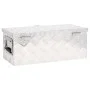 Aufbewahrungsbox aus silbernem Aluminium, 60 x 23,5 x 23 cm von vidaXL, Werkzeugkästen - Ref: Foro24-152248, Preis: 91,05 €, ...