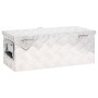 Caja de almacenaje de aluminio plateado 60x23,5x23 cm de vidaXL, Cajas de herramientas - Ref: Foro24-152248, Precio: 87,70 €,...