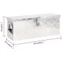 Aufbewahrungsbox aus silbernem Aluminium, 60 x 23,5 x 23 cm von vidaXL, Werkzeugkästen - Ref: Foro24-152248, Preis: 91,05 €, ...