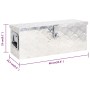 Caja de almacenaje de aluminio plateado 60x23,5x23 cm de vidaXL, Cajas de herramientas - Ref: Foro24-152248, Precio: 87,70 €,...