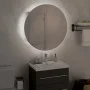 Bathroom cabinet with round mirror and white LED 47x47x17.5 cm by vidaXL, bathroom vanities - Ref: Foro24-345583, Price: 112,...