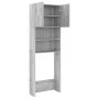 Sonoma gray washing machine cabinet 64x25.5x190 cm by vidaXL, Accessories for washing machines and dryers - Ref: Foro24-81507...