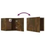 TV-Wandschrank aus geräucherter Eiche, 30,5 x 30 x 30 cm von vidaXL, TV-Möbel - Ref: Foro24-815135, Preis: 20,97 €, Rabatt: %