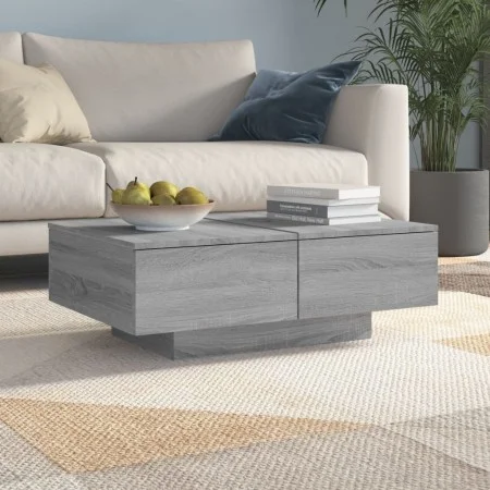 Sonoma-Couchtisch aus grauem Sperrholz, 90 x 60 x 31 cm von vidaXL, Couchtisch - Ref: Foro24-815196, Preis: 92,67 €, Rabatt: %