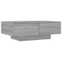 Mesa de centro madera contrachapada gris Sonoma 90x60x31 cm