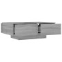 Mesa de centro madera contrachapada gris Sonoma 90x60x31 cm