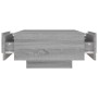 Mesa de centro madera contrachapada gris Sonoma 90x60x31 cm