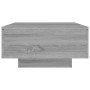 Mesa de centro madera contrachapada gris Sonoma 90x60x31 cm