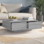Mesa de centro madera contrachapada gris Sonoma 90x60x31 cm