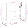 Sonoma gray plywood sideboard 60x35x70 cm by vidaXL, Sideboards - Ref: Foro24-815160, Price: 59,57 €, Discount: %