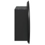 Bathroom cabinet with round mirror and LED black 47x47x17.5 cm by vidaXL, bathroom vanities - Ref: Foro24-345584, Price: 114,...