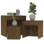 Stackable tables 3 pieces brown oak plywood by vidaXL, Side tables - Ref: Foro24-815227, Price: 53,13 €, Discount: %