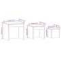 Stapelbare Tische 3 Stück braunes Eichensperrholz von vidaXL, Seitentische - Ref: Foro24-815227, Preis: 52,79 €, Rabatt: %