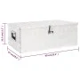 Aufbewahrungsbox aus silbernem Aluminium, 90 x 47 x 33,5 cm von vidaXL, Werkzeugkästen - Ref: Foro24-152254, Preis: 166,83 €,...