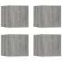 Wall TV cabinets 4 pcs Sonoma gray 30.5x30x30 cm by vidaXL, TV Furniture - Ref: Foro24-815140, Price: 86,94 €, Discount: %