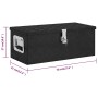 Black aluminum storage box 70x31x27 cm by vidaXL, Toolboxes - Ref: Foro24-152251, Price: 127,26 €, Discount: %
