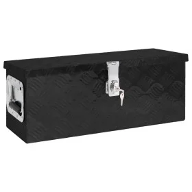 Aufbewahrungsbox aus schwarzem Aluminium, 60 x 23,5 x 23 cm von vidaXL, Werkzeugkästen - Ref: Foro24-152249, Preis: 104,08 €,...