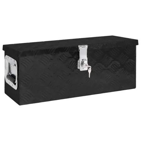 Caja de almacenaje de aluminio negro 60x23,5x23 cm de vidaXL, Cajas de herramientas - Ref: Foro24-152249, Precio: 104,06 €, D...
