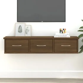 Wandschrank aus braunem Eichensperrholz, 88 x 26 x 18,5 cm von vidaXL, Regale und Regale - Ref: Foro24-815083, Preis: 47,87 €...