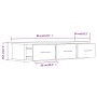 Wandschrank aus braunem Eichensperrholz, 88 x 26 x 18,5 cm von vidaXL, Regale und Regale - Ref: Foro24-815083, Preis: 50,51 €...