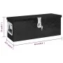 Caja de almacenaje de aluminio negro 60x23,5x23 cm de vidaXL, Cajas de herramientas - Ref: Foro24-152249, Precio: 104,06 €, D...