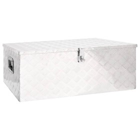 Aufbewahrungsbox aus silbernem Aluminium, 100 x 55 x 37 cm von vidaXL, Werkzeugkästen - Ref: Foro24-152256, Preis: 248,97 €, ...