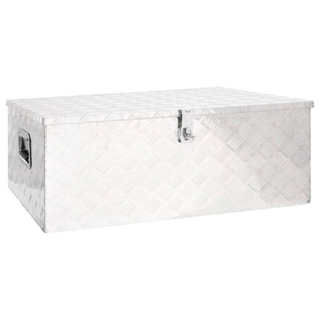 Aufbewahrungsbox aus silbernem Aluminium, 100 x 55 x 37 cm von vidaXL, Werkzeugkästen - Ref: Foro24-152256, Preis: 248,97 €, ...