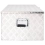 Aufbewahrungsbox aus silbernem Aluminium, 100 x 55 x 37 cm von vidaXL, Werkzeugkästen - Ref: Foro24-152256, Preis: 248,97 €, ...