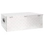 Aufbewahrungsbox aus silbernem Aluminium, 100 x 55 x 37 cm von vidaXL, Werkzeugkästen - Ref: Foro24-152256, Preis: 248,97 €, ...