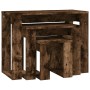 Stackable tables 3 pieces smoked oak plywood by vidaXL, Side tables - Ref: Foro24-815222, Price: 40,47 €, Discount: %