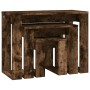 Stackable tables 3 pieces smoked oak plywood by vidaXL, Side tables - Ref: Foro24-815222, Price: 40,47 €, Discount: %
