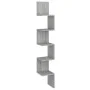 Sonoma Grey Wand-Eckregal 20x20x127,5 cm von vidaXL, Regale und Regale - Ref: Foro24-815211, Preis: 35,61 €, Rabatt: %