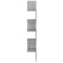 Sonoma Gray Wall Corner Shelf 20x20x127.5 cm by vidaXL, Shelves and shelves - Ref: Foro24-815211, Price: 36,06 €, Discount: %