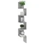 Sonoma Gray Wall Corner Shelf 20x20x127.5 cm by vidaXL, Shelves and shelves - Ref: Foro24-815211, Price: 35,61 €, Discount: %