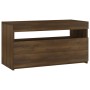 TV cabinet with LED lights brown oak 75x35x40 cm by vidaXL, TV Furniture - Ref: Foro24-815127, Price: 51,84 €, Discount: %