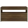 Mueble de TV con luces LED roble marrón 75x35x40 cm de vidaXL, Muebles TV - Ref: Foro24-815127, Precio: 51,01 €, Descuento: %